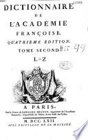 Dictionnaire de l'Académie française. 4e édition