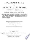 Dictionnaire de l'Académie Françoise