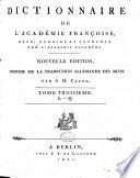 Dictionnaire de l'Académie françoise