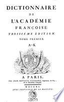 Dictionnaire de l'Académie Françoise
