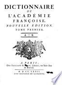 Dictionnaire de l'Académie françoise