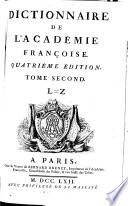 Dictionnaire De L'Académie Françoise