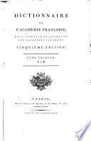 Dictionnaire de l'Académie Françoise,