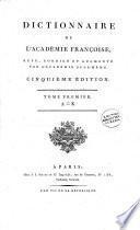 Dictionnaire de l'Académie françoise