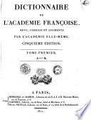 Dictionnaire de l'Académie francoise