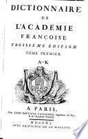 Dictionnaire de l'Académie françoise