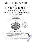 Dictionnaire de l'Académie françoise