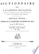 Dictionnaire de l'Académie Françoise. Nouvelle édition, augmentée d'un supplément, etc