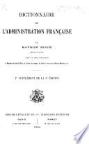 Dictionnaire de l'administration française