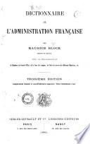 Dictionnaire de l'administration française