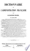 Dictionnaire de l'administration française