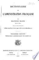 Dictionnaire de l'administration française