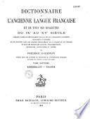 Dictionnaire de l'ancienne langue française et de tous ses dialectes du IXe au XVe siècle