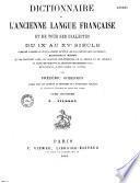 Dictionnaire de l'ancienne langue française et de tous ses dialectes du IXe au XVe siècle