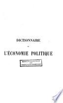 Dictionnaire de l'économie politique