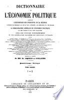 Dictionnaire de l'économie politique