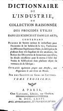 Dictionnaire de l'industrie