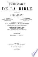 Dictionnaire de la Bible: Psaumes-Refuge