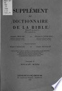Dictionnaire de la Bible: Satan-Songe
