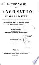 Dictionnaire de la conversation et de la lecture
