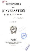 Dictionnaire de la conversation et de la lecture