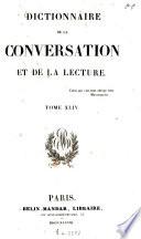 Dictionnaire de la conversation et de la lecture