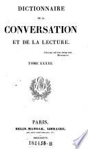 Dictionnaire de la conversation et de la lecture
