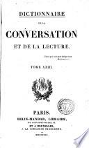 Dictionnaire de la conversation et de la lecture