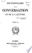 Dictionnaire de la conversation et de la lecture