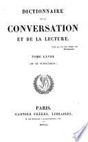 Dictionnaire de la conversation et de la lecture