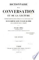 Dictionnaire de la conversation et de la lecture ...