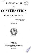 Dictionnaire de la conversation et de la lecture