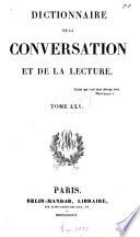 Dictionnaire de la conversation et de la lecture