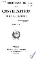 Dictionnaire de la conversation et de la lecture