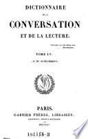 Dictionnaire de la conversation et de la lecture