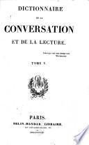 Dictionnaire de la conversation et de la lecture
