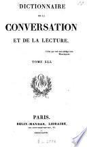 Dictionnaire de la conversation et de la lecture