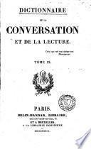 Dictionnaire de la conversation et de la lecture