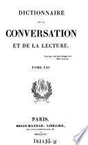 Dictionnaire de la conversation et de la lecture