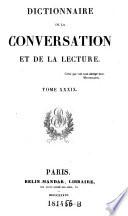 Dictionnaire de la conversation et de la lecture