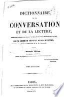 Dictionnaire de la conversation et de la lecture