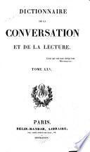 Dictionnaire de la conversation et de la lecture