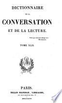 Dictionnaire de la conversation et de la lecture