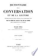 Dictionnaire de la conversation et de la lecture inventaire raisonné
