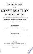 Dictionnaire de la conversation et de la lecture inventaire raisonné