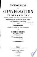 Dictionnaire de la conversation et de la lecture inventaire raisonné