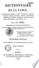 Dictionnaire de la fable
