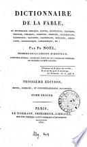 Dictionnaire de la fable ou mythologie grecque, latine, égyptienne, celtique, persane, syriaque, indienne