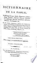 Dictionnaire de la fable ou mythologie grecque, latine, égyptienne