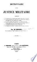 Dictionnaire de la justice militaire